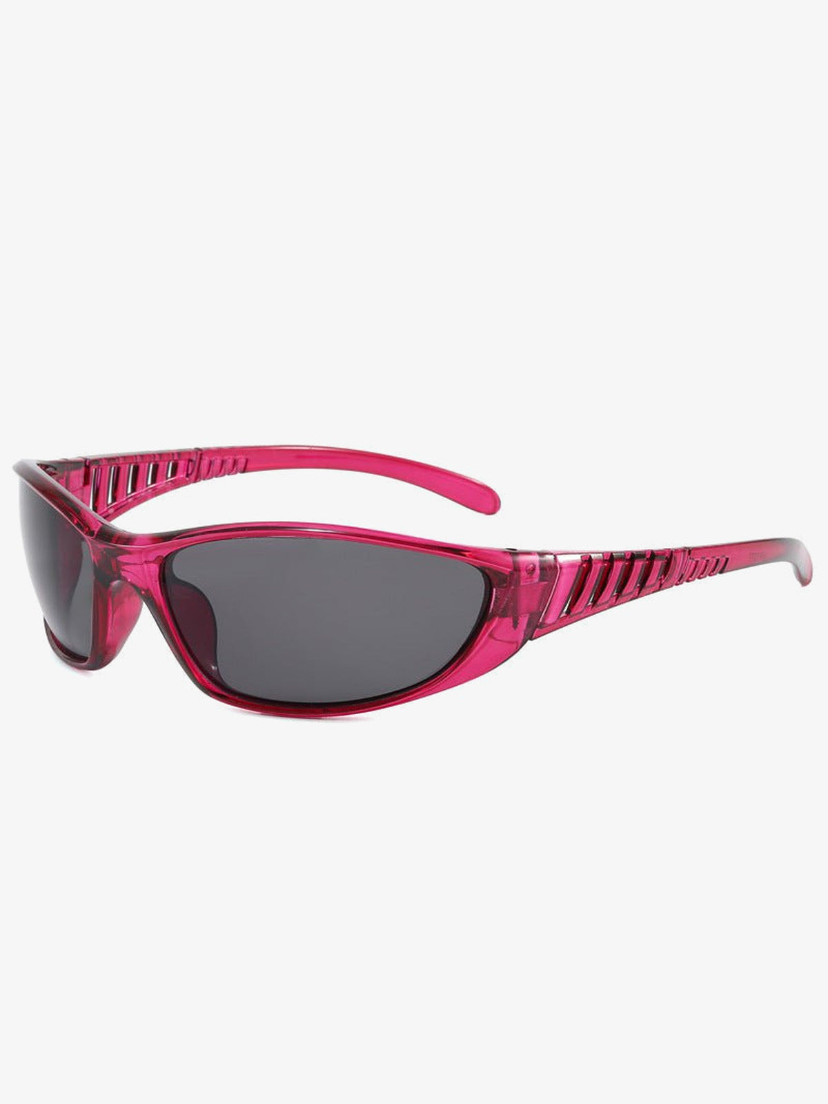 Metallic Wrap Sport-Sonnenbrille mit belüfteten Bügeln – Pink | XoKool