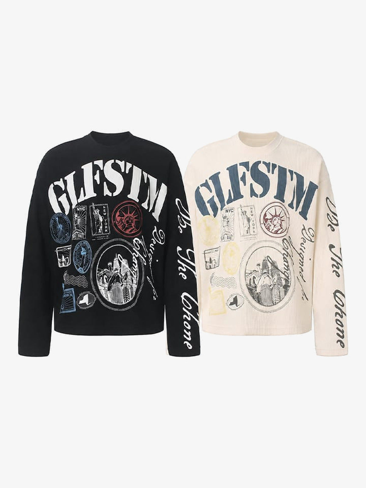 Waffel-Longsleeve New York – beide Farben | XoKool