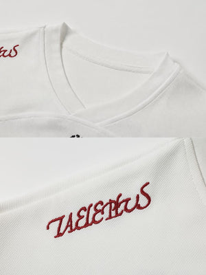 Trikot Nummer 07 – Weiß, Ausschnitt und Stickerei im Detail | XoKool