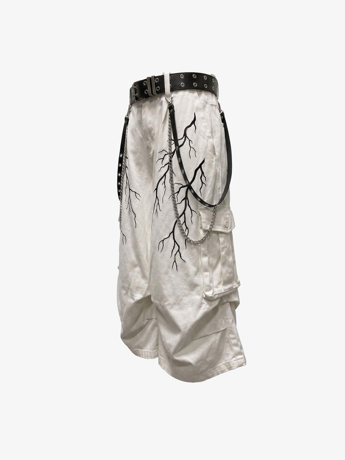 Cargoshorts mit Blitz-Print – Seite flach | XoKool