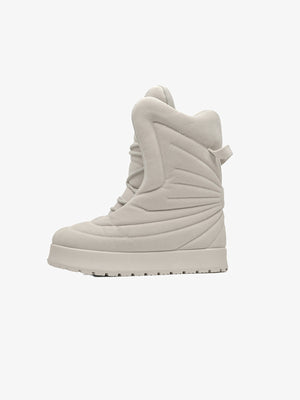 Botas puffer – crema, vista lateral | XoKool