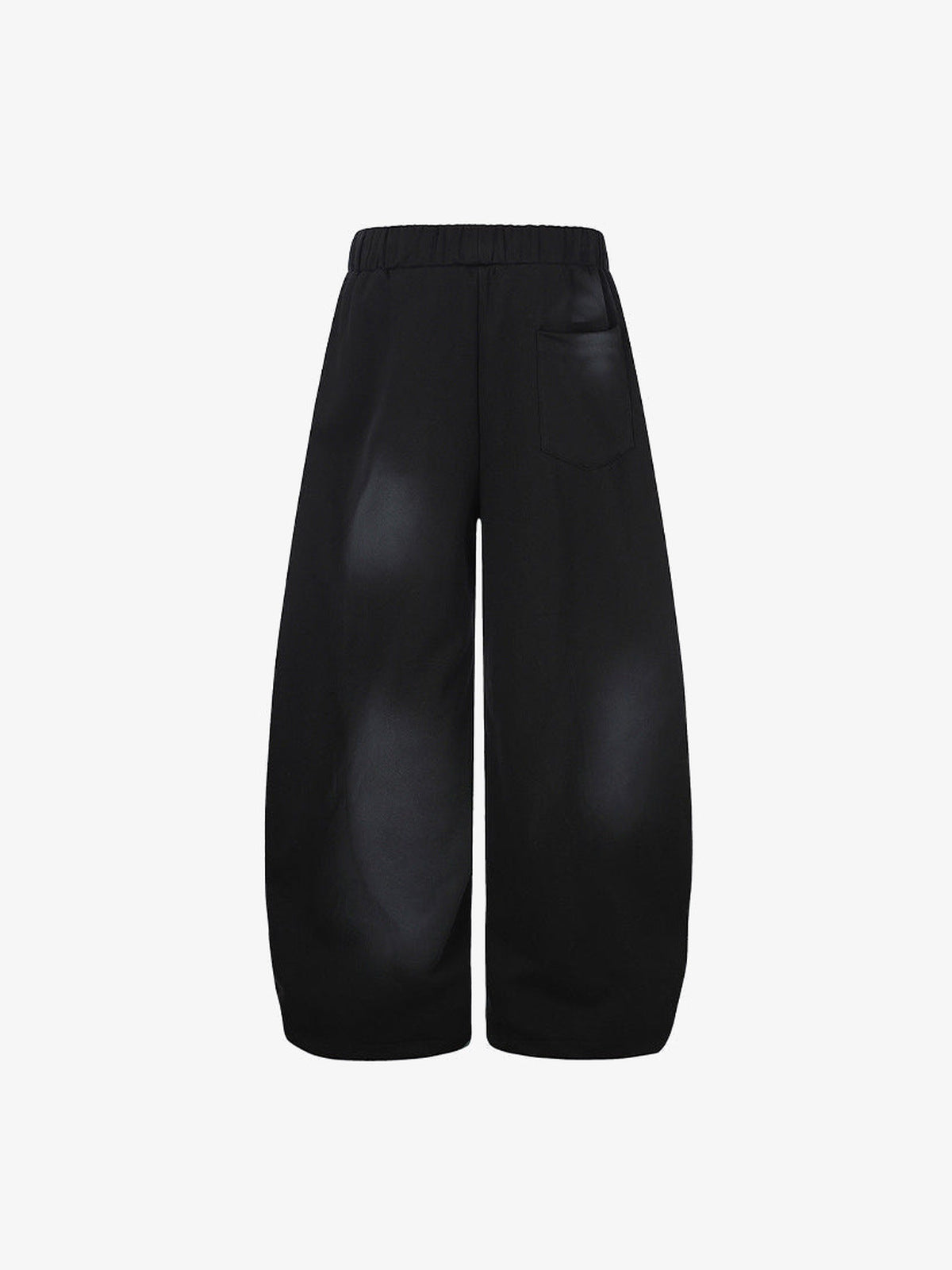 Oversized Jogginghose – Schwarz, Rückseite flach | XoKool