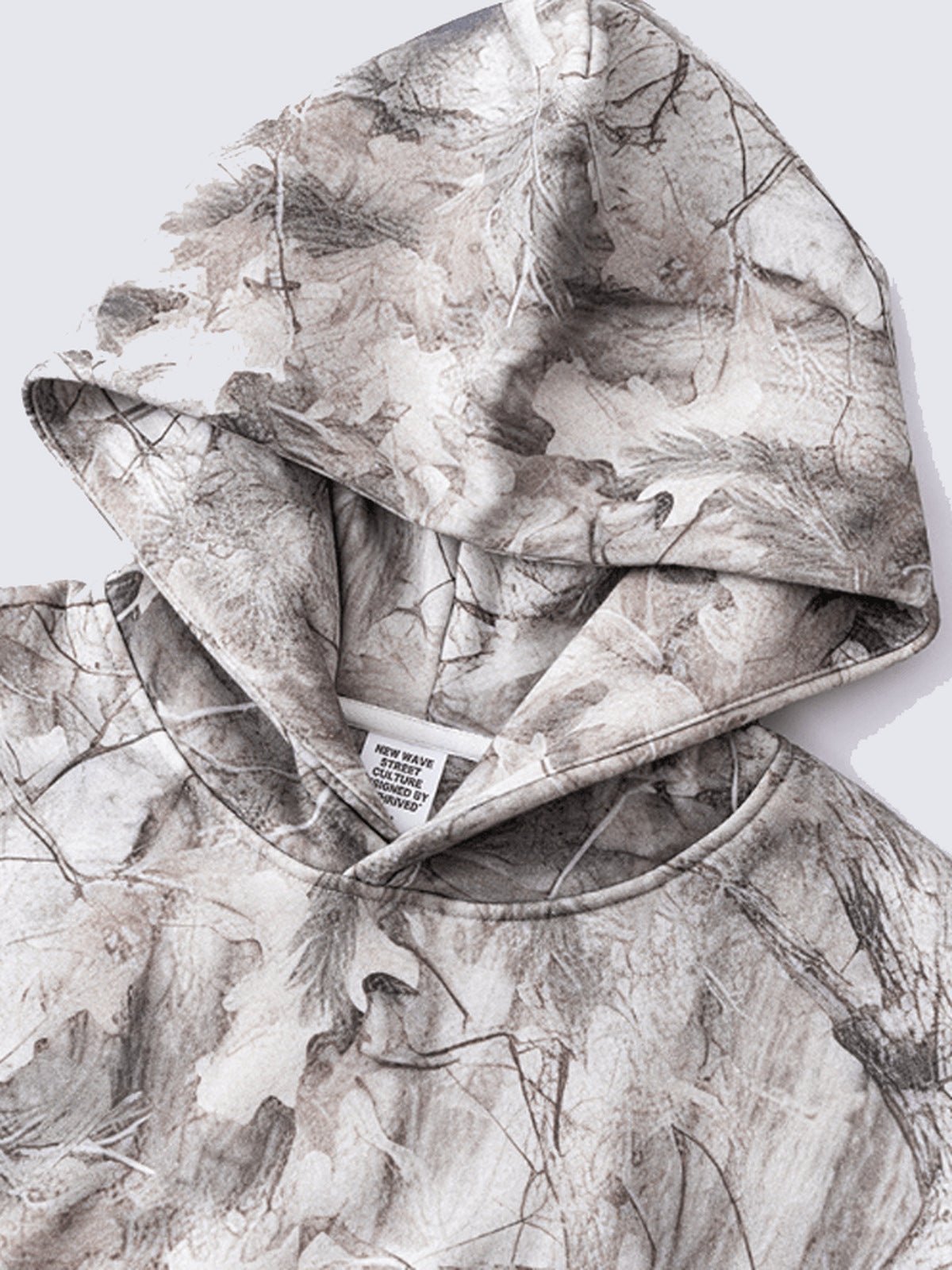 Hoodie de camuflaje – primer plano de la capucha y el cuello | XoKool
