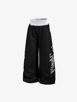 Pantalones deportivos oversize – Negro, vista trasera | XoKool