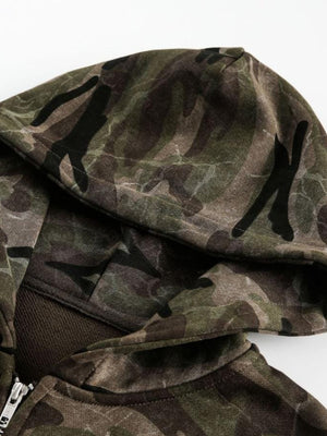 Camo Zip Hoodie – Detailansicht Kapuze | XoKool