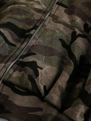 Camo Zip Hoodie – Detailansicht Reißverschluss und Tasche | XoKool