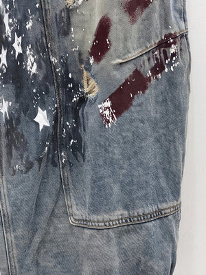 Paint Splatter Jeans – Stern- und Streifen-Farbspritzer im Detail | XoKool