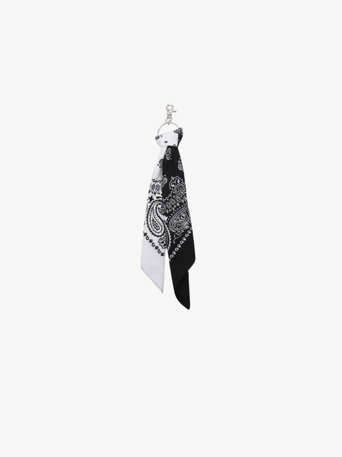Paisley bandana clip – White & black | XoKool