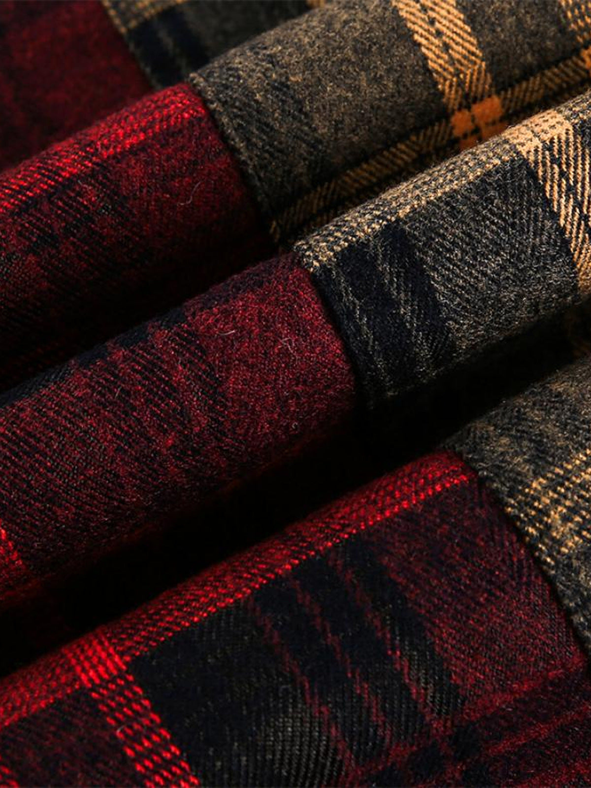 Patchwork-Flanellhemd – Nahaufnahme des Stoffs | XoKool