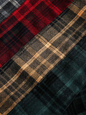 Patchwork-Flanellhemd – Nahaufnahme des Patchwork-Einsatzes | XoKool
