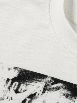 Photo collage tee – collar & graphic close-up | XoKool