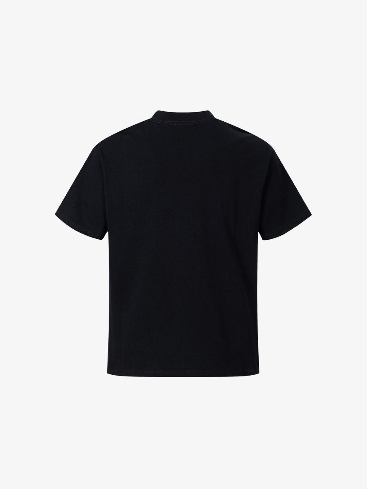 Ringer tee – Black, back view | XoKool