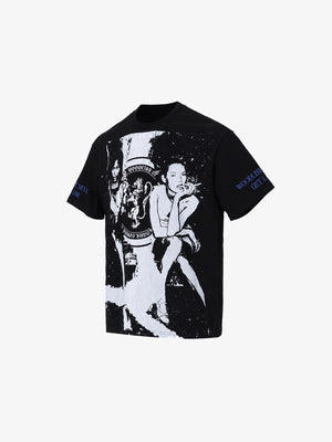 Ringer tee – Black, front view (alt) | XoKool