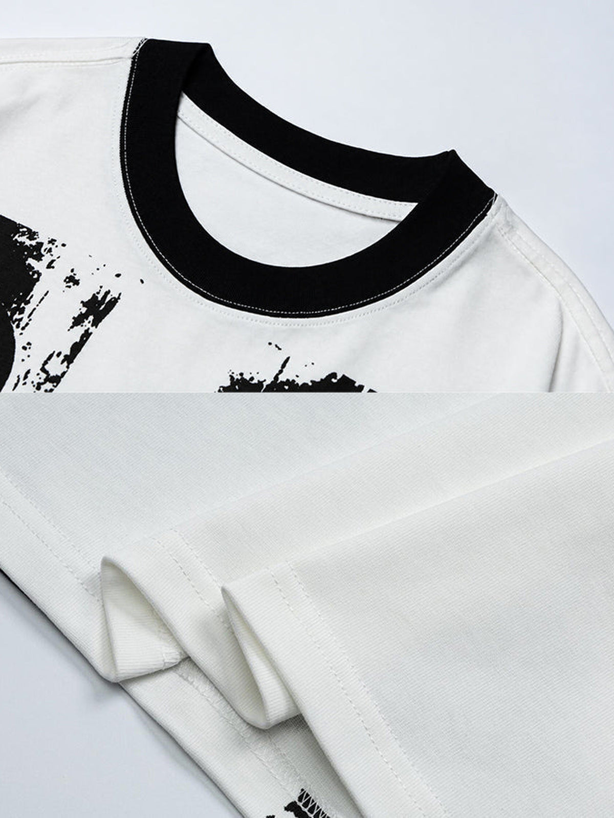 Ringer tee – collar and hem close-up | XoKool