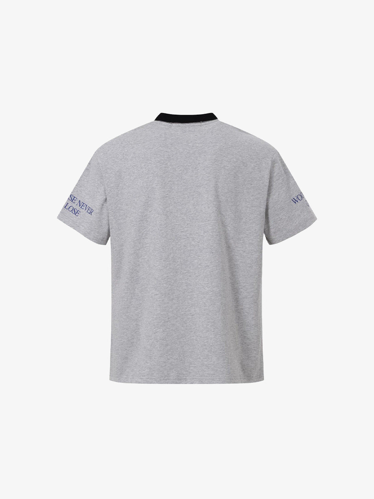 Ringer tee – Grey, back view | XoKool