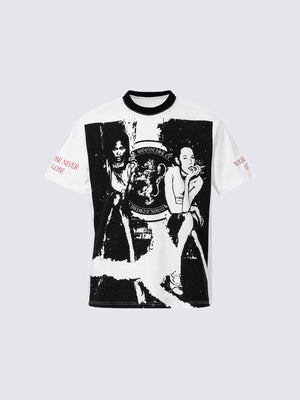 Ringer tee – White, front view | XoKool