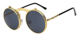 1842 Vintage Flip Up Round Sunglasses