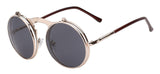 1842 Vintage Flip Up Round Sunglasses
