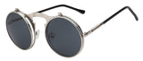 1842 Vintage Flip Up Round Sunglasses