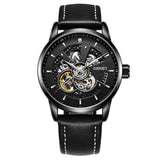 LIVENS Automatic Leather Watch