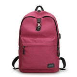 Modern Casual Backpack with USB Port