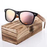 Vintage Zebra Wood Wayfarer Sunglasses