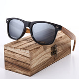 Vintage Zebra Wood Wayfarer Sunglasses