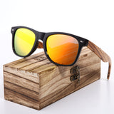 Vintage Zebra Wood Wayfarer Sunglasses