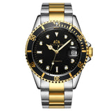Luxury Silver/Gold/Dual Tone Automatic Stainless Steel Watch