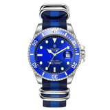 Mens Luxury Date Function Automatic Watch(Nylon Strap)