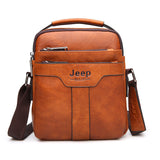 Luxury JEEP Leather Messenger Bag - 3 Colors