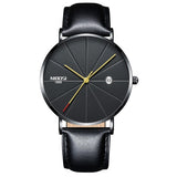 Celeste Ultra Thin Leather Strap Watch
