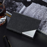 Leather/Metal Credit Card Holder - 10 Colors