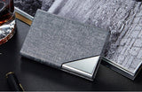 Leather/Metal Credit Card Holder - 10 Colors