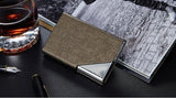 Leather/Metal Credit Card Holder - 10 Colors