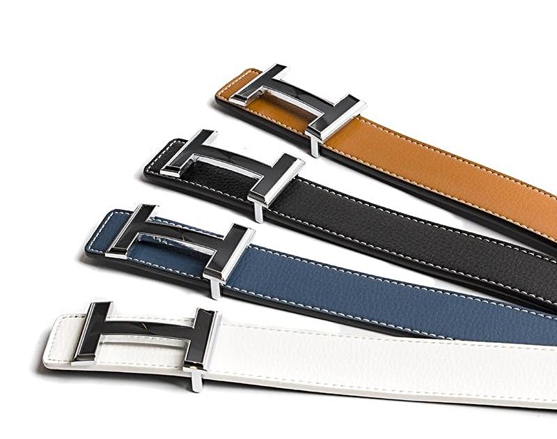 Grande H Leather Belt