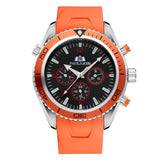 Luxury Automatic Self Wind Rubber Strap Watch