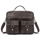 Premium Genuine Leather Briefcase - 11 Different Colors