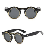 1912 Vintage Round Flip Up Sunglasses