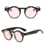 1912 Vintage Round Flip Up Sunglasses
