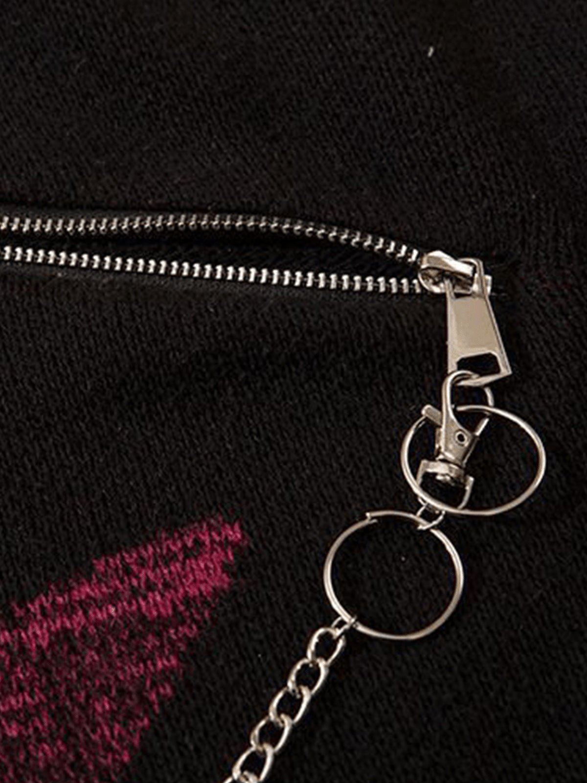 Punk Star Pullover – Zipper und Ring im Detail | XoKool