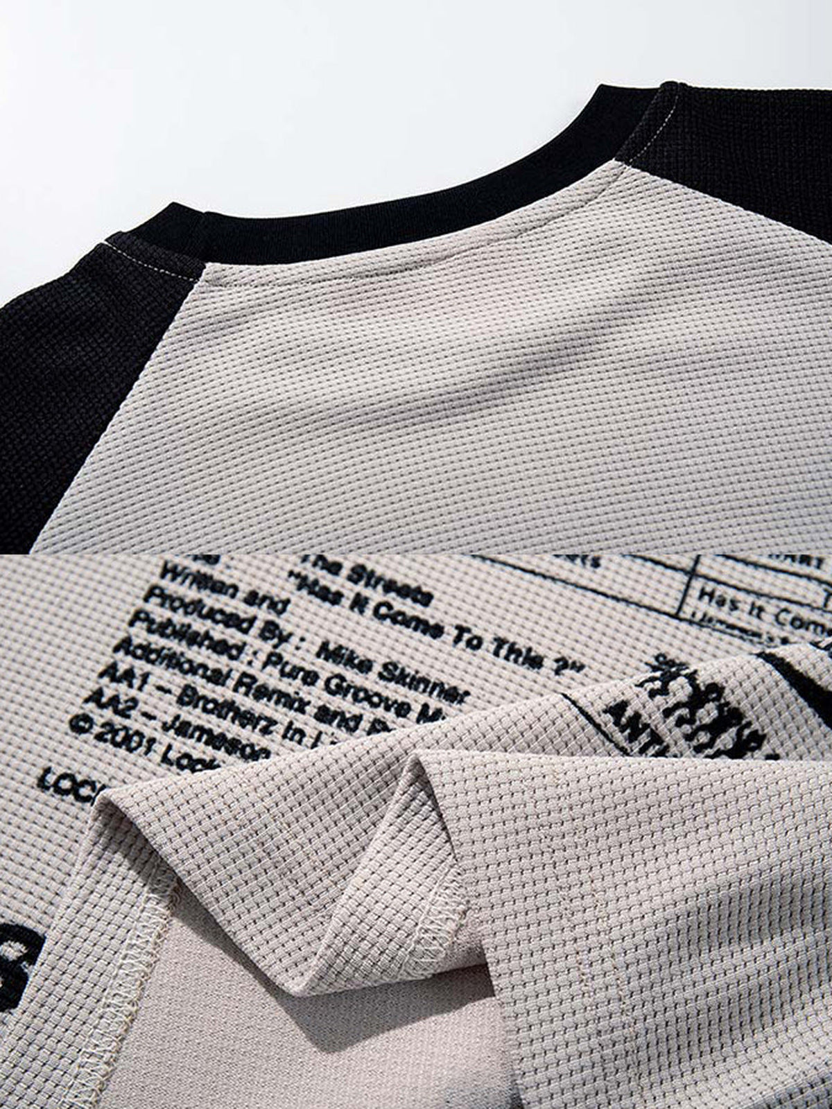 Raglan long sleeve shirt – Shoulder/neck and print detail | XoKool