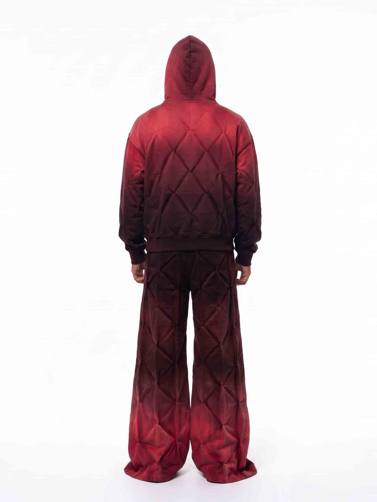 Ombre oversized hoodie – on model, back | XoKool