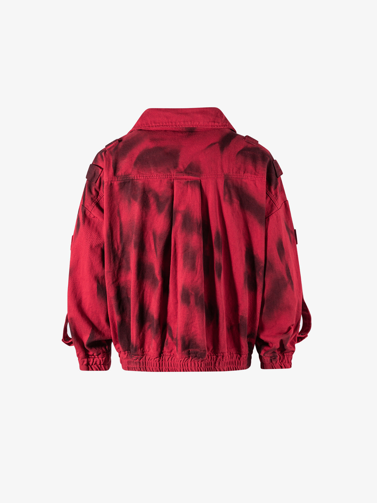 Chaqueta con estampado spray rojo – rojo, vista trasera | XoKool