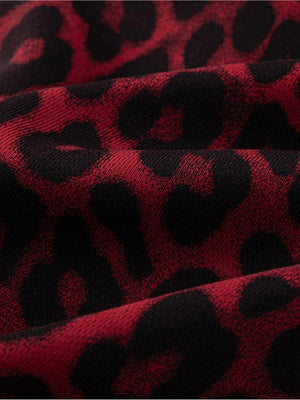 Leopard sweatpants – Leopard fabric close-up | XoKool