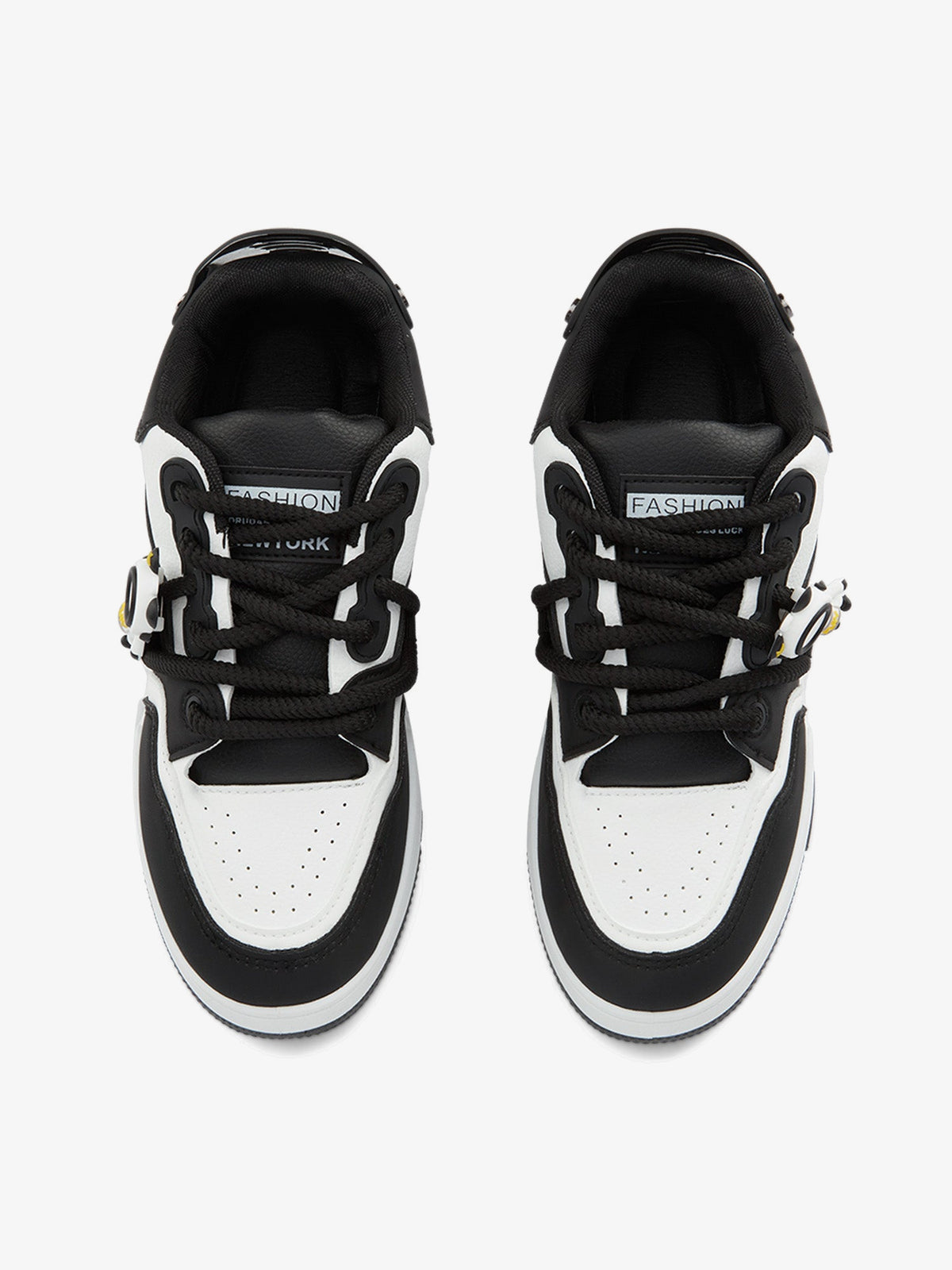 Zapatillas skate con cordones de cuerda – Negro, vista superior | XoKool
