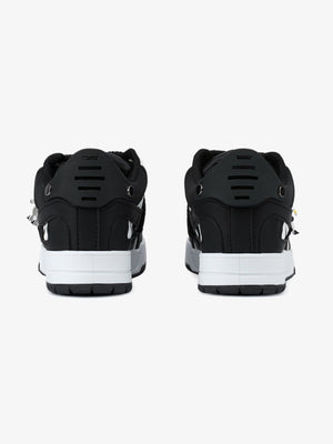 Zapatillas skate con cordones de cuerda – Negro, talones | XoKool