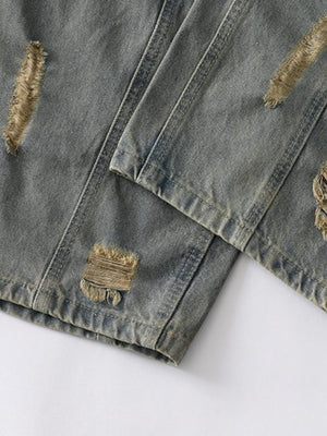 Zerrissene Dirty Wash Jeans – Risse am Saum im Detail | XoKool