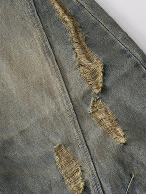 Zerrissene Dirty Wash Jeans – Risse im Detail | XoKool