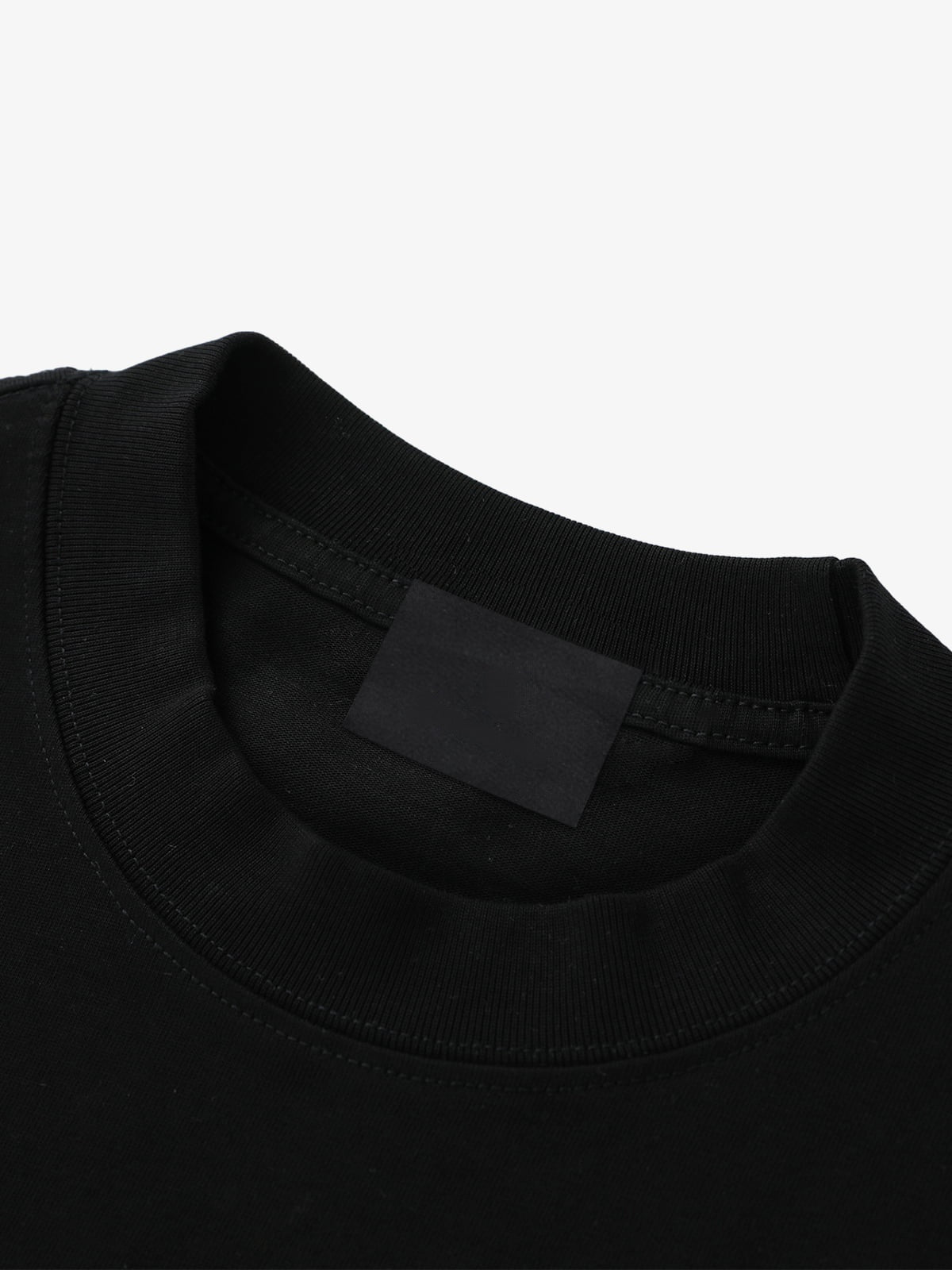 Rose long sleeve – Black, inner neck close-up | XoKool